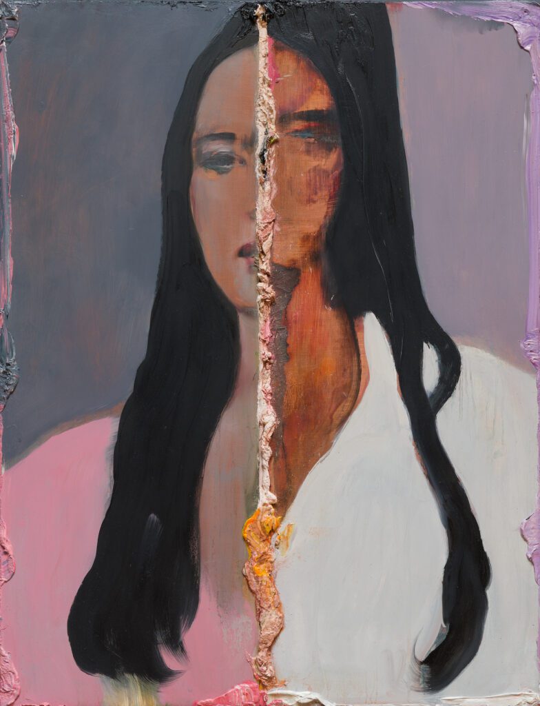 Jesse Leroy Smith - 'Half Sister’ - Oil on copper - 55 x 45 cm