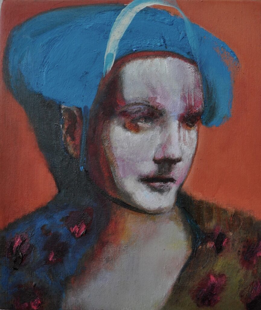 Jesse Leroy Smith - ‘Exile' - oil on linen panel - 40 x 35 cm - Private Collection