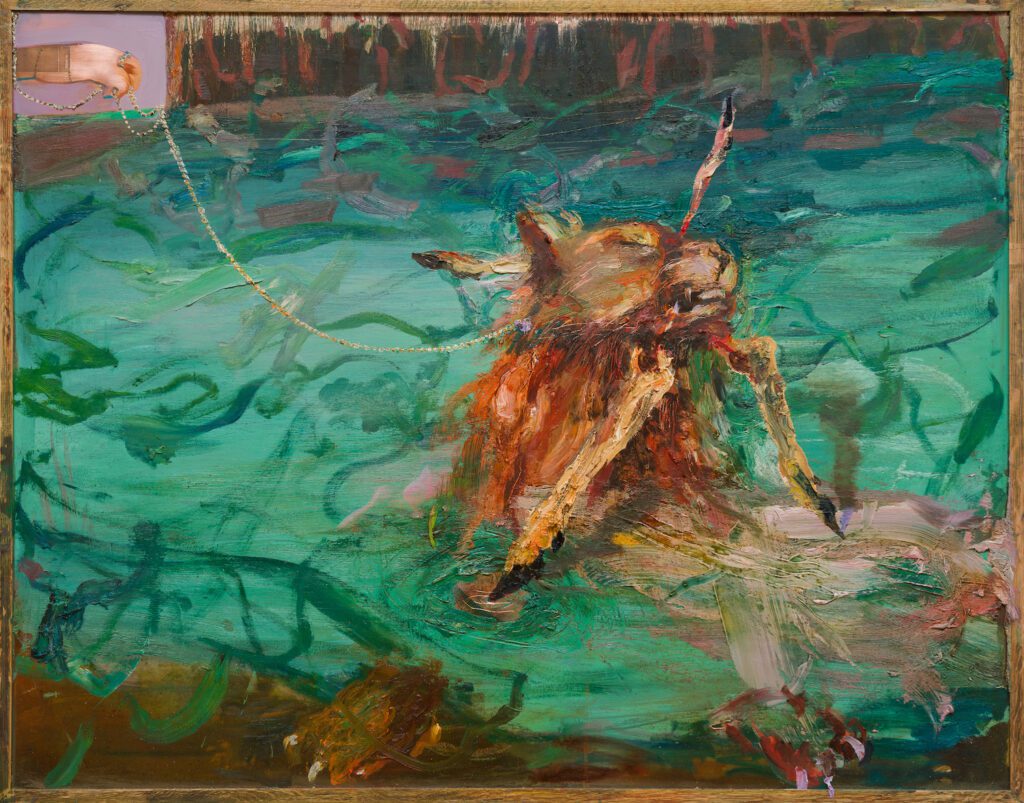 Jesse Leroy Smith - ‘Teenage lake’ - Oil on Panel - 100 x 140 cm