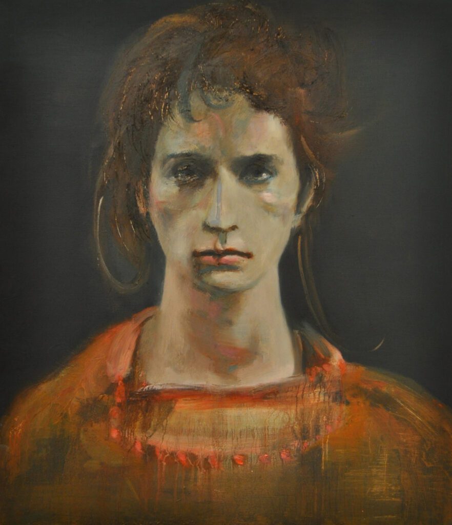 Jesse Leroy Smith - 'J M C’ - oil on panel - 55 x 50 cm - Private Collection