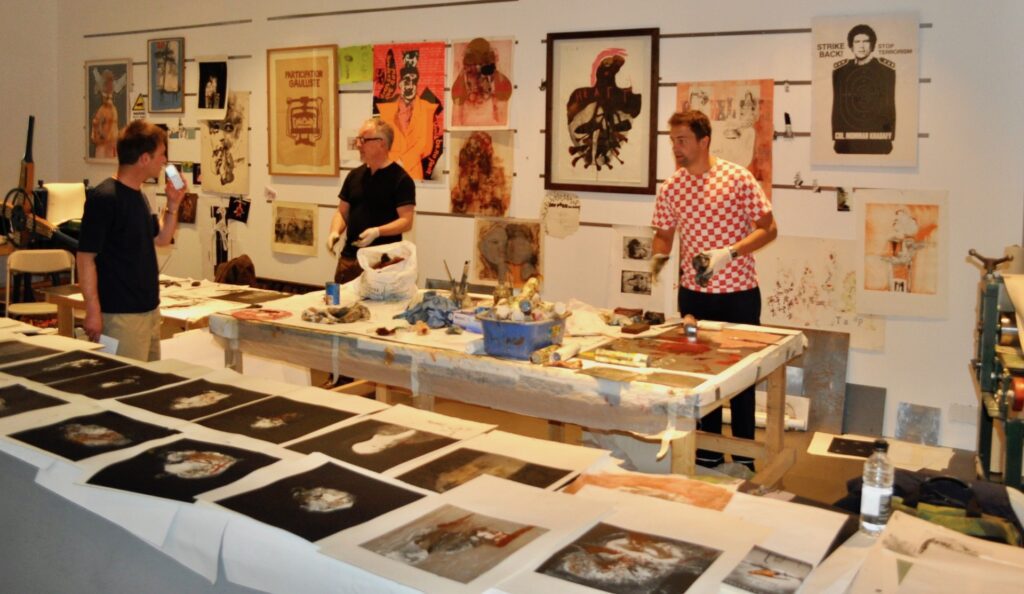 ‘PRINT!’ - 12 week, rolling programme of artists, print workshop in gallery