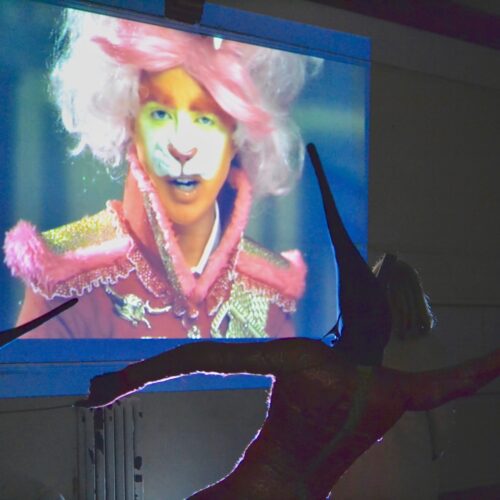 The Dark Rooms - Curated by Jesse Leroy Smith, Rachel Maclean, Video and Tim Shaw sculpture at CAST, Cornwall