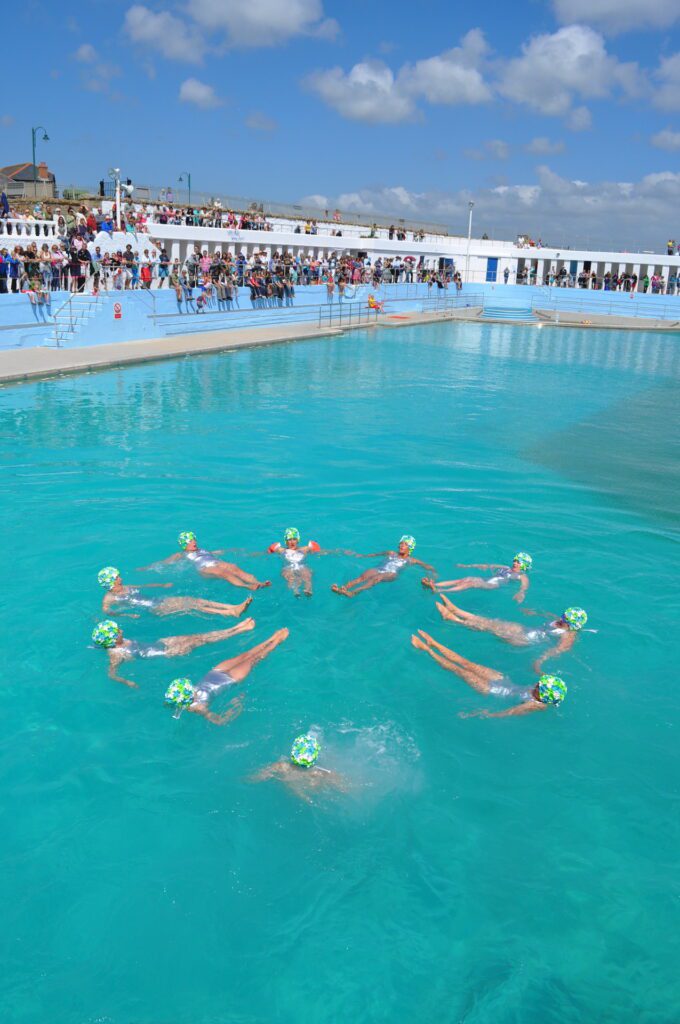 'ART 75' Penzance Synchronised swimming team led by Fiona Ried