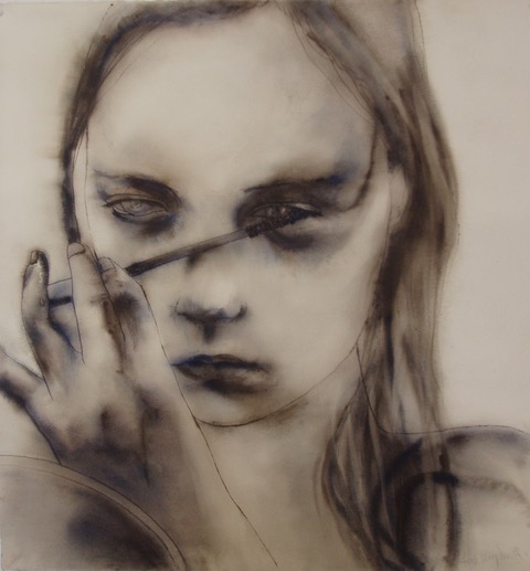 ‘Mascara' - Watercolour on Paper, 70cm x 73 cm. Private Collection